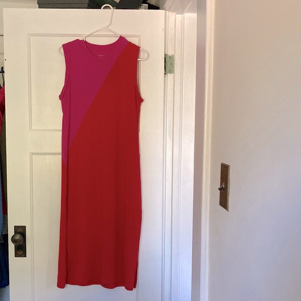 Summersalt midi colorblock dress